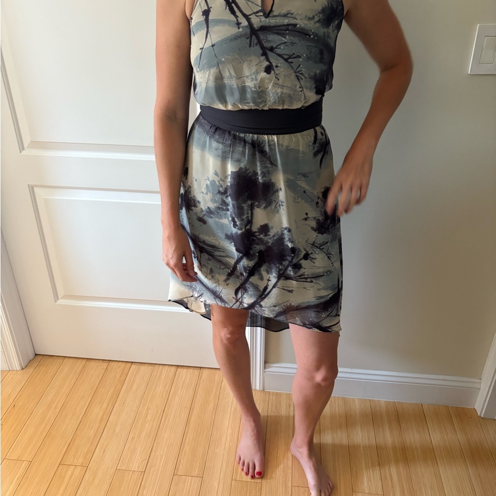Walter Baker Elegant Gray Dress